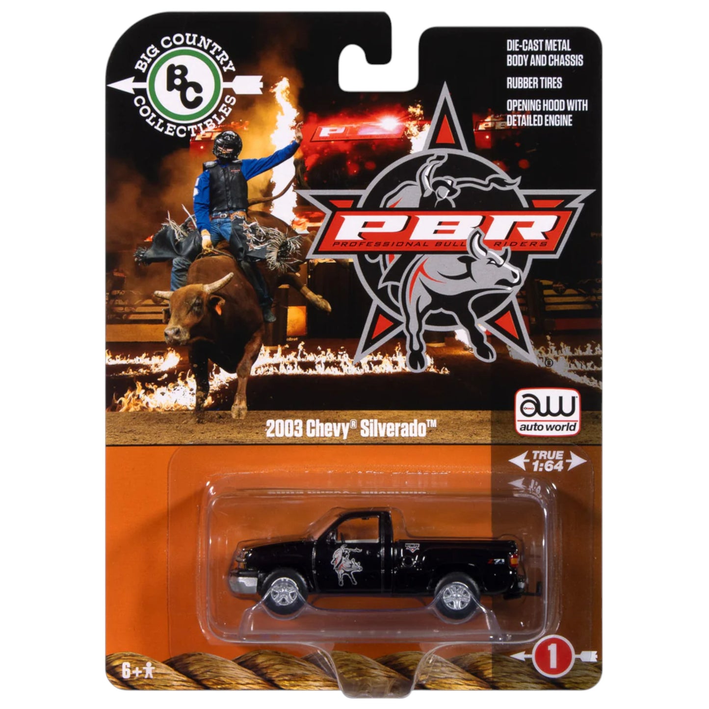 Autoworld - Pre-Order - 2003 Chevy Silverado - PBR black - Big Country Collectibles