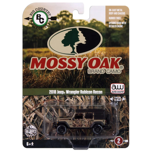 Autoworld - Pre-Order - 2018 Jeep Wrangler Rubicon Recon - Mossy Oak (Gobi) - Big Country Collectibles