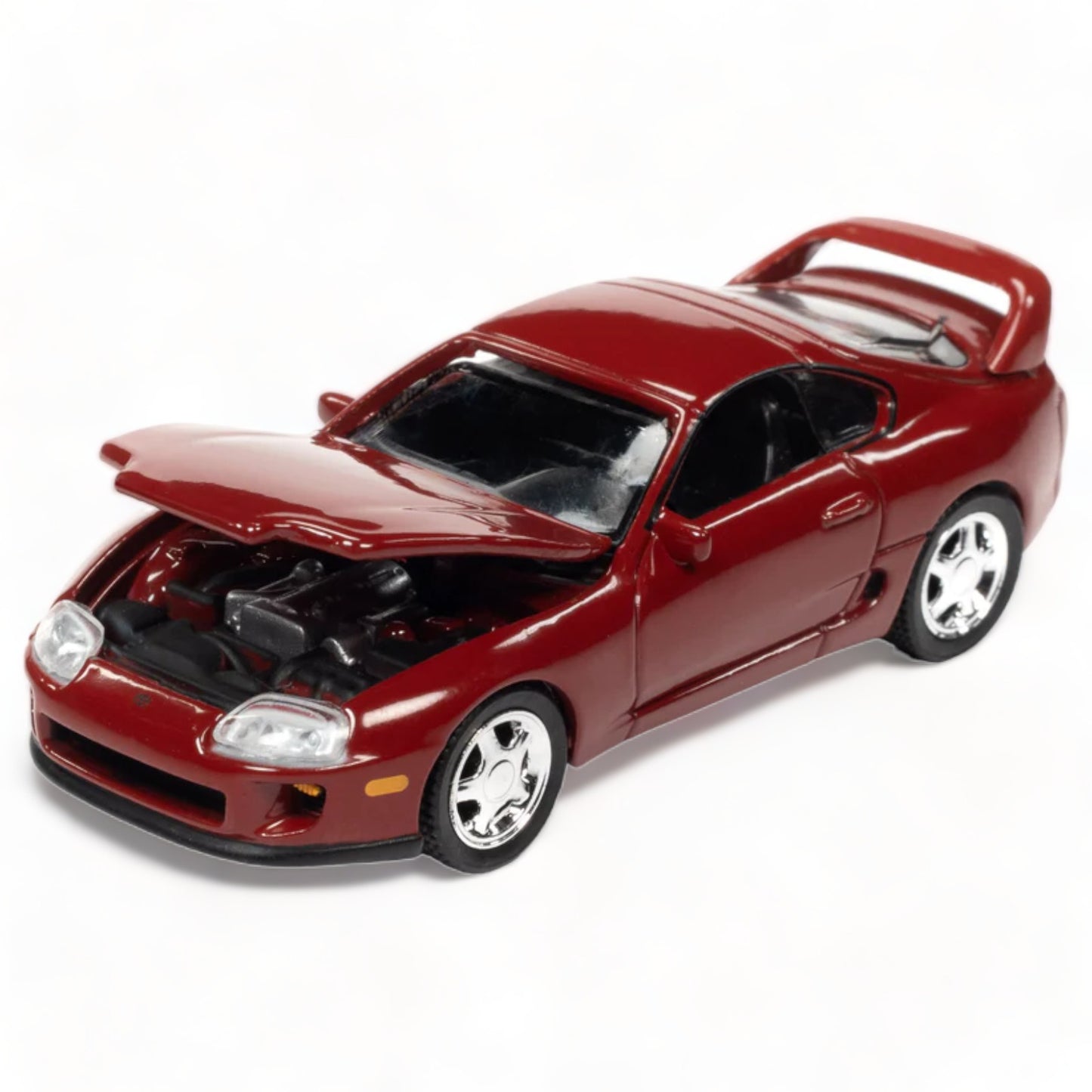 AUTO WORLD - 1995 Toyota Supra, renaissance red poly - 1:64 - AWSP090B