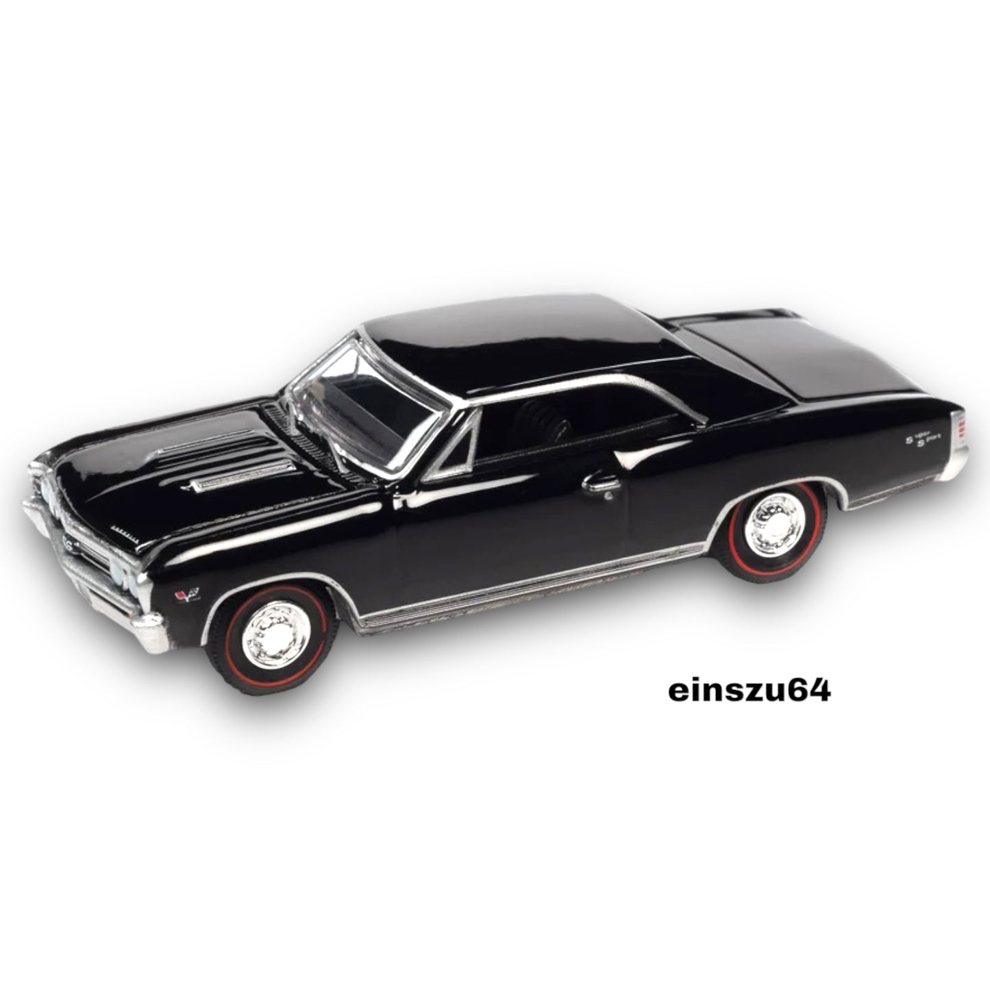 AUTO WORLD - 1967 Chevrolet Chevelle SS, Tuxedo Black - 1:64 - AWSP116A