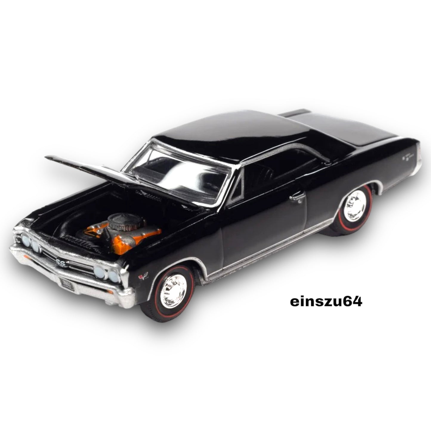 AUTO WORLD - 1967 Chevrolet Chevelle SS, Tuxedo Black - 1:64 - AWSP116A
