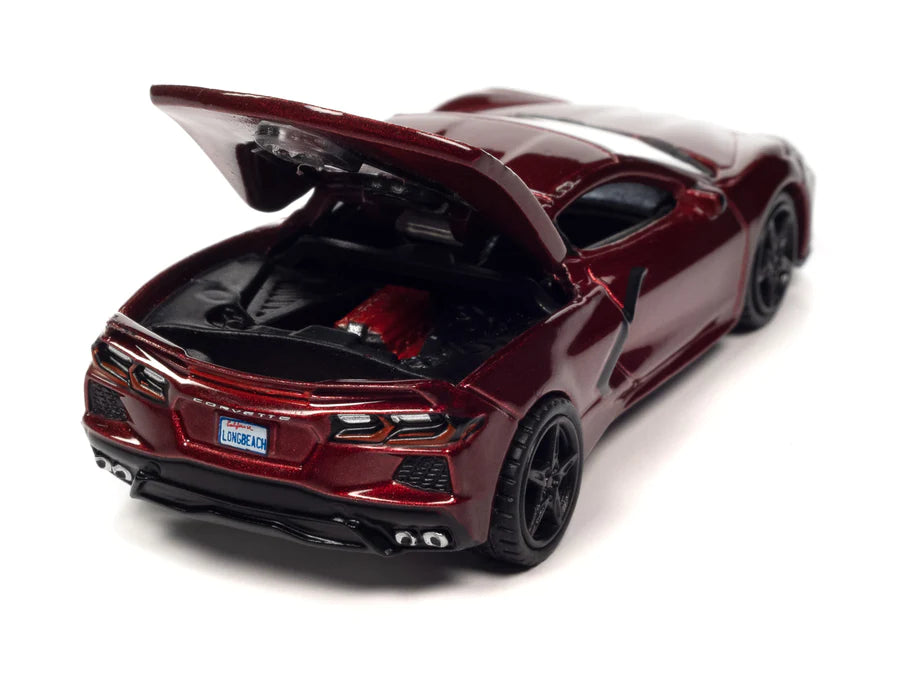 AUTO WORLD - 2020 CHEVROLET CORVETTE - LONG BEACH RED METALLIC - 1:64 - AWSP124A