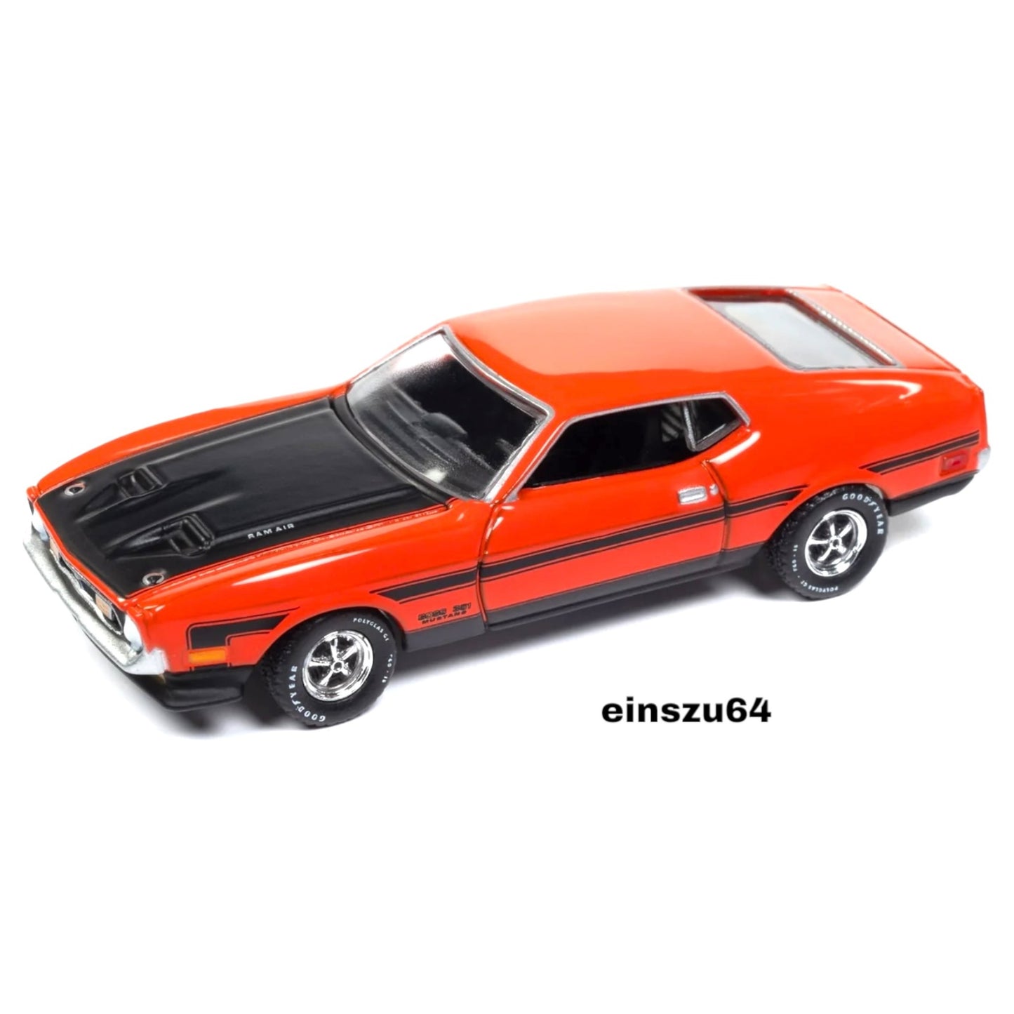 Auto World -  1971 Ford Mustang Boss 351 (Calypso Coral) - Mecum Auctions - 1:64 - AWSP159