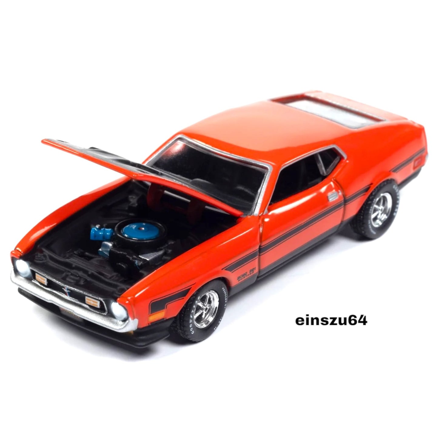 Auto World -  1971 Ford Mustang Boss 351 (Calypso Coral) - Mecum Auctions - 1:64 - AWSP159