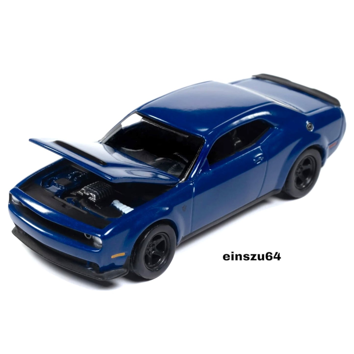 Auto World - 2018 Dodge Challenger SRT Demon, Indiglo blue - Mecum Auctions - 1:64 - AWSP161