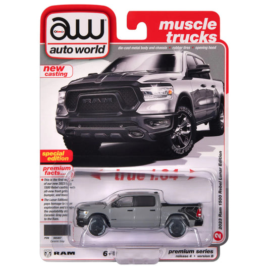 Autoworld - 2023 Dodge Ram Rebel *Lunar Edition*, Ceramic Grey - 1:64 - AWSP164B