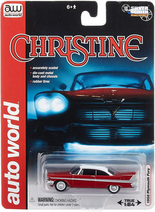 AUTO WORLD - Christine - 1958 Plymouth Fury - Evil Version - AWSS6401 - 1:64