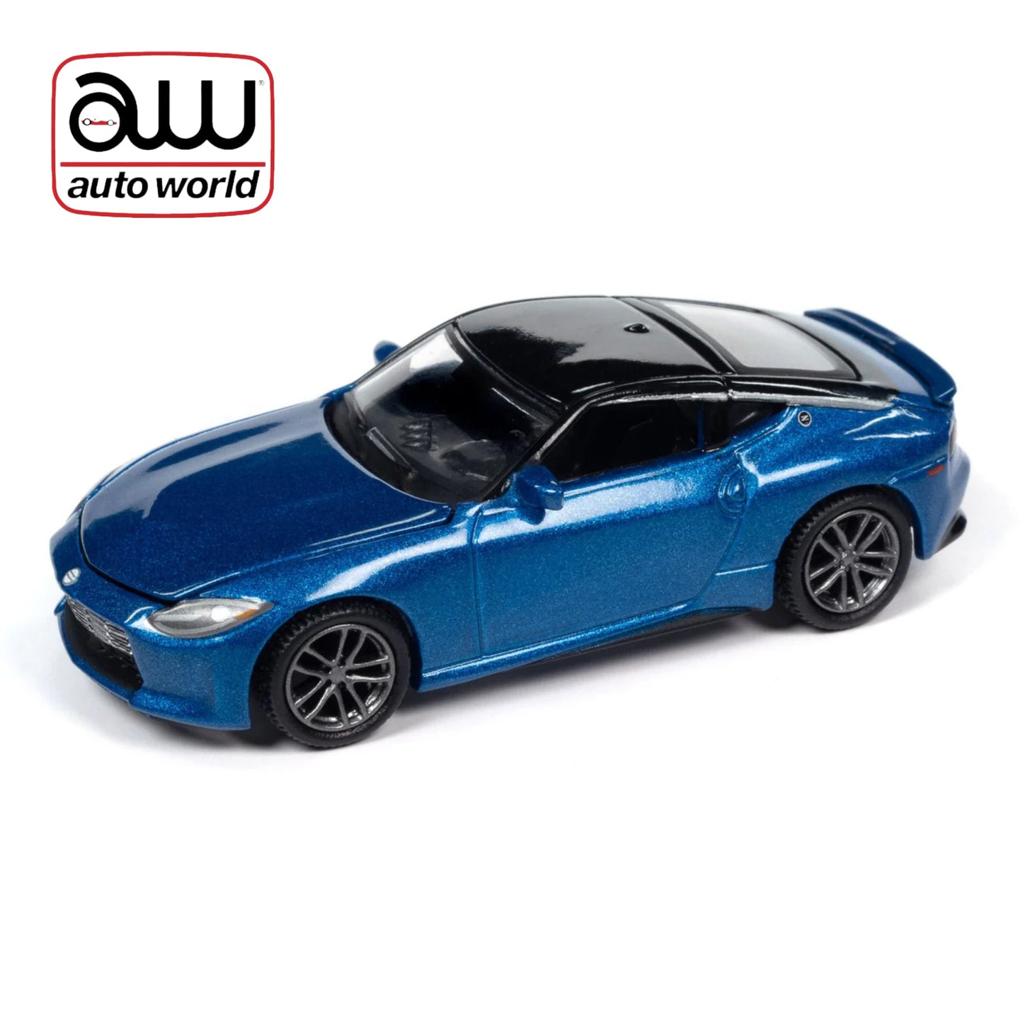 Auto World - 2023 Nissan Z, Seiran blue/super black - AWSP134A - 1:64