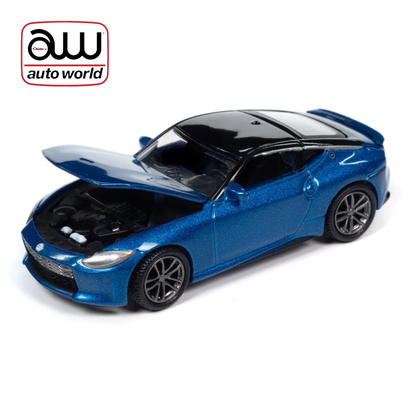 Auto World - 2023 Nissan Z, Seiran blue/super black - AWSP134A - 1:64