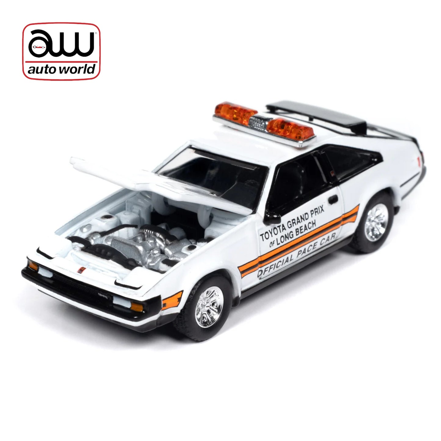 Autoworld - 1983 Toyota Celica Supra, white Long Beach Official Pace Car - 1:64 - AWSP166B