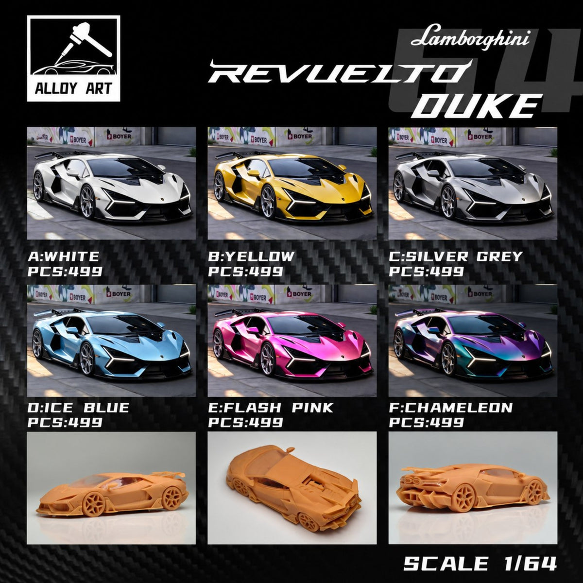 Alloy Art - Pre-Order - Revuelto Duke - Ice Blue - ALY64-LB744D-IBLU