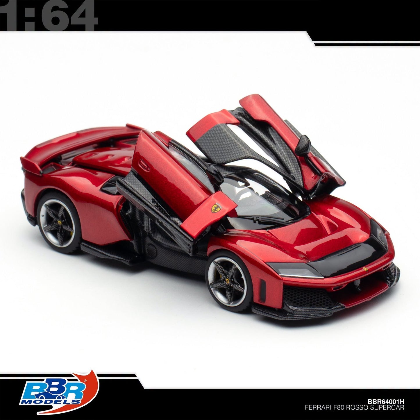 BBR x Almost Real - Pre-Order - Ferrari F80 Rosso Supercar - TMCS2026 - BBR64001H
