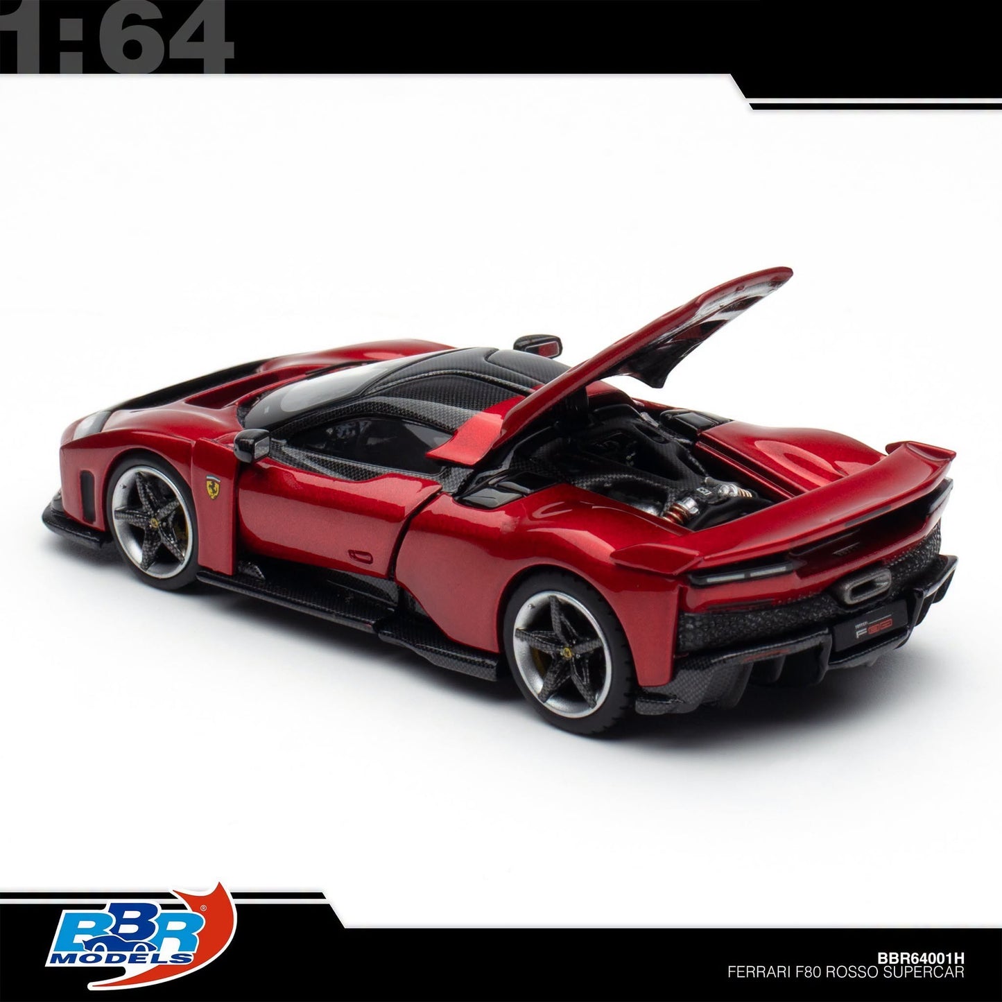 BBR x Almost Real - Pre-Order - Ferrari F80 Rosso Supercar - TMCS2026 - BBR64001H
