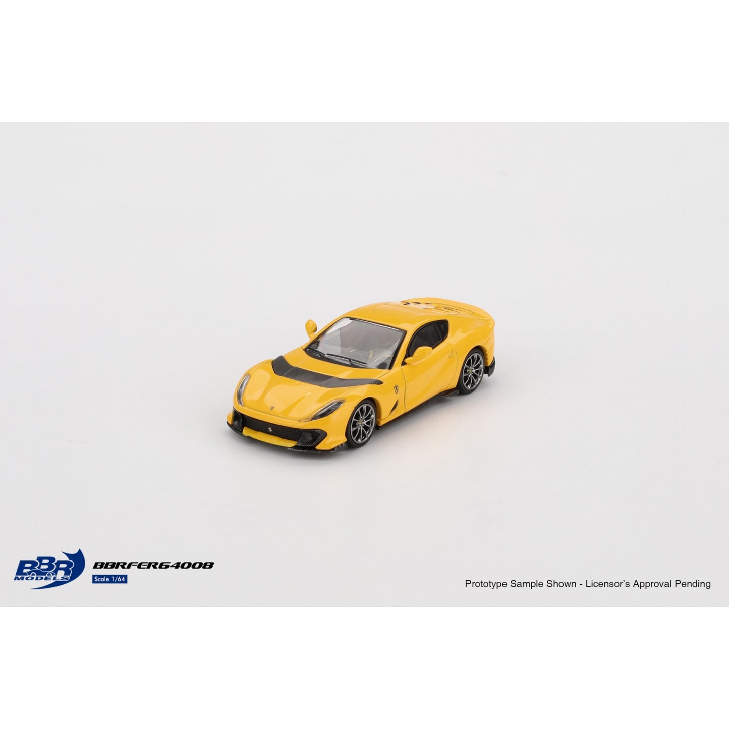 BBR - Pre-Order - Ferrari 812 Competitizone Giallo Modena - BBRFER64008