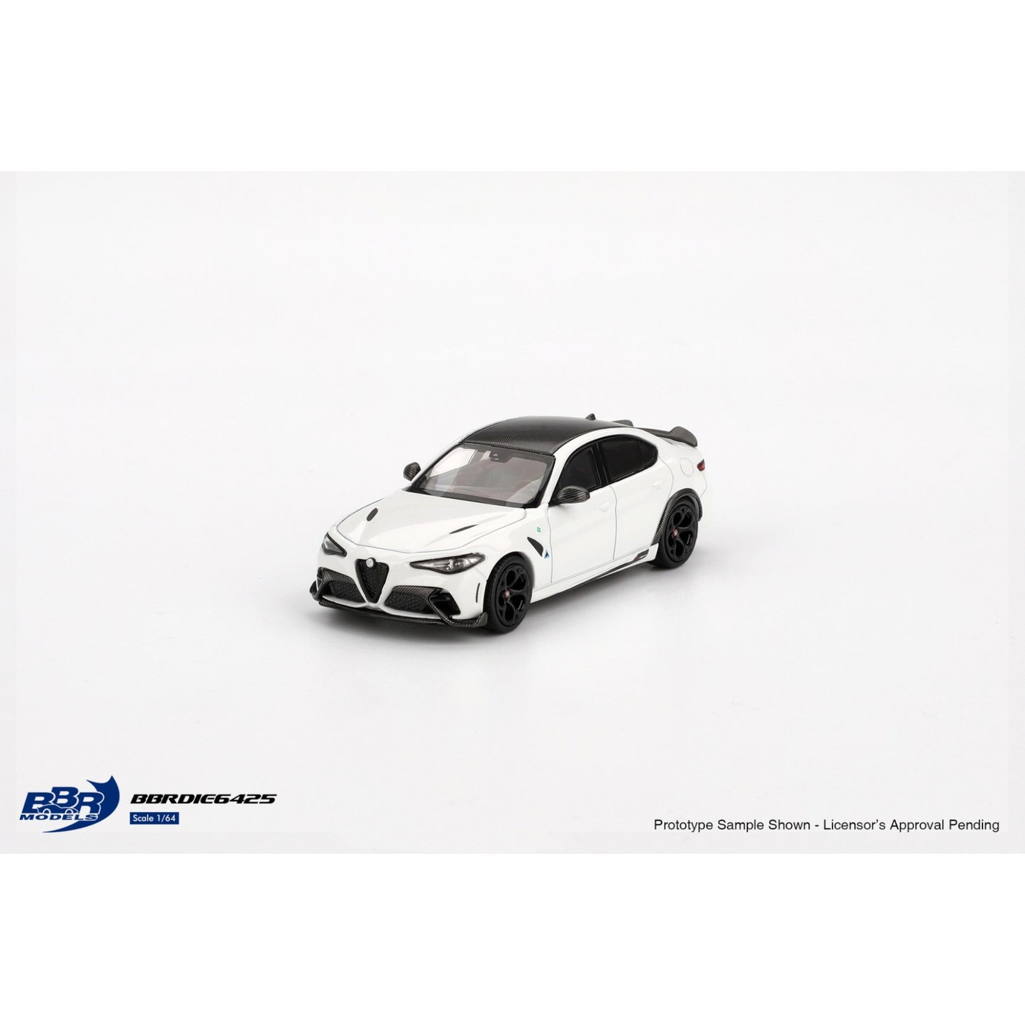 BBR - Pre-Order - Alfa Romeo Giulia GTA - White - BBRDIE6425