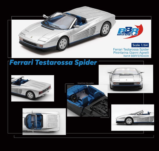 BBR - Pre-Order - Ferrari Testarossa Spider Pininfarina Gianni Agnelli - BBRFER64039