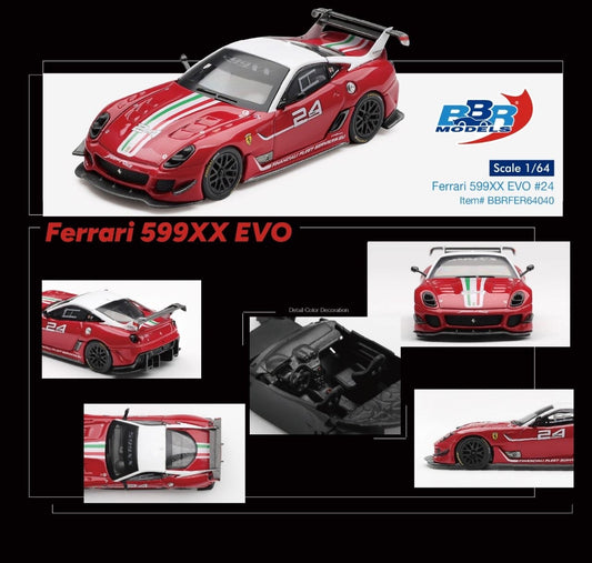 BBR - Pre-Order - Ferrari 599XX EVO #24 - BBRFER64040