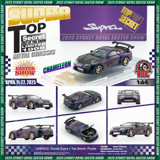 BM Creations - Pre-Order - Toyota Supra Top Secret *Australia Limited* purple - BM64B0432