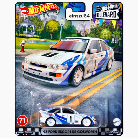 Hot Wheels Boulevard 2023 - 1993 Ford Escort RS Cosworth - HKF17 - No. 71