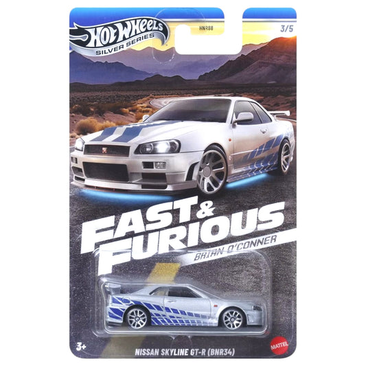 Hot Wheels 2025 - Fast & Furious - Brian O´Conner - Nissan Skyline GT-R (BNR34) - JBY31