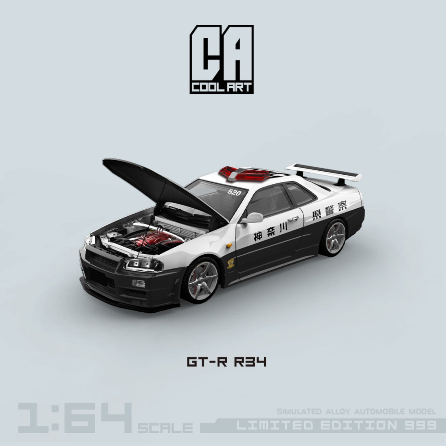 CoolArt Models - Skyline GT-R R34 Police - CA646306