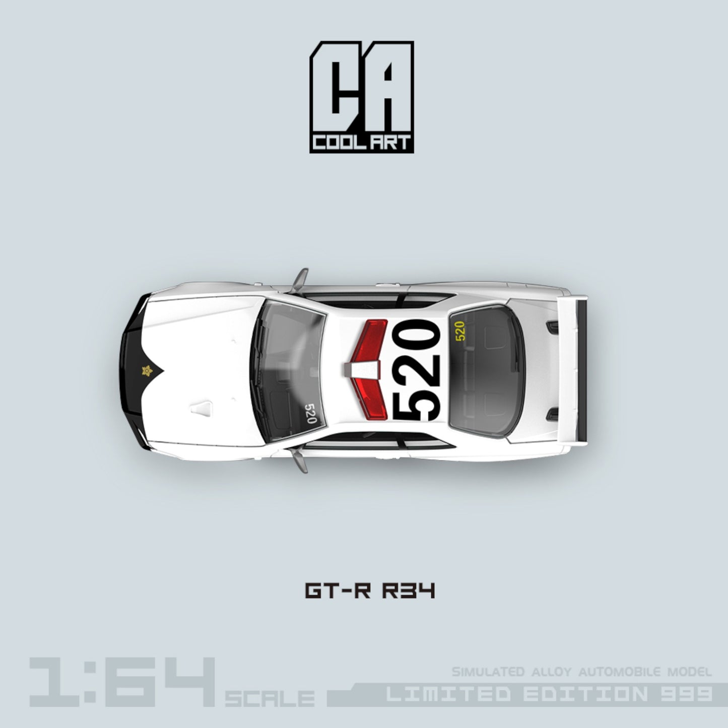 CoolArt Models - Skyline GT-R R34 Police - CA646306