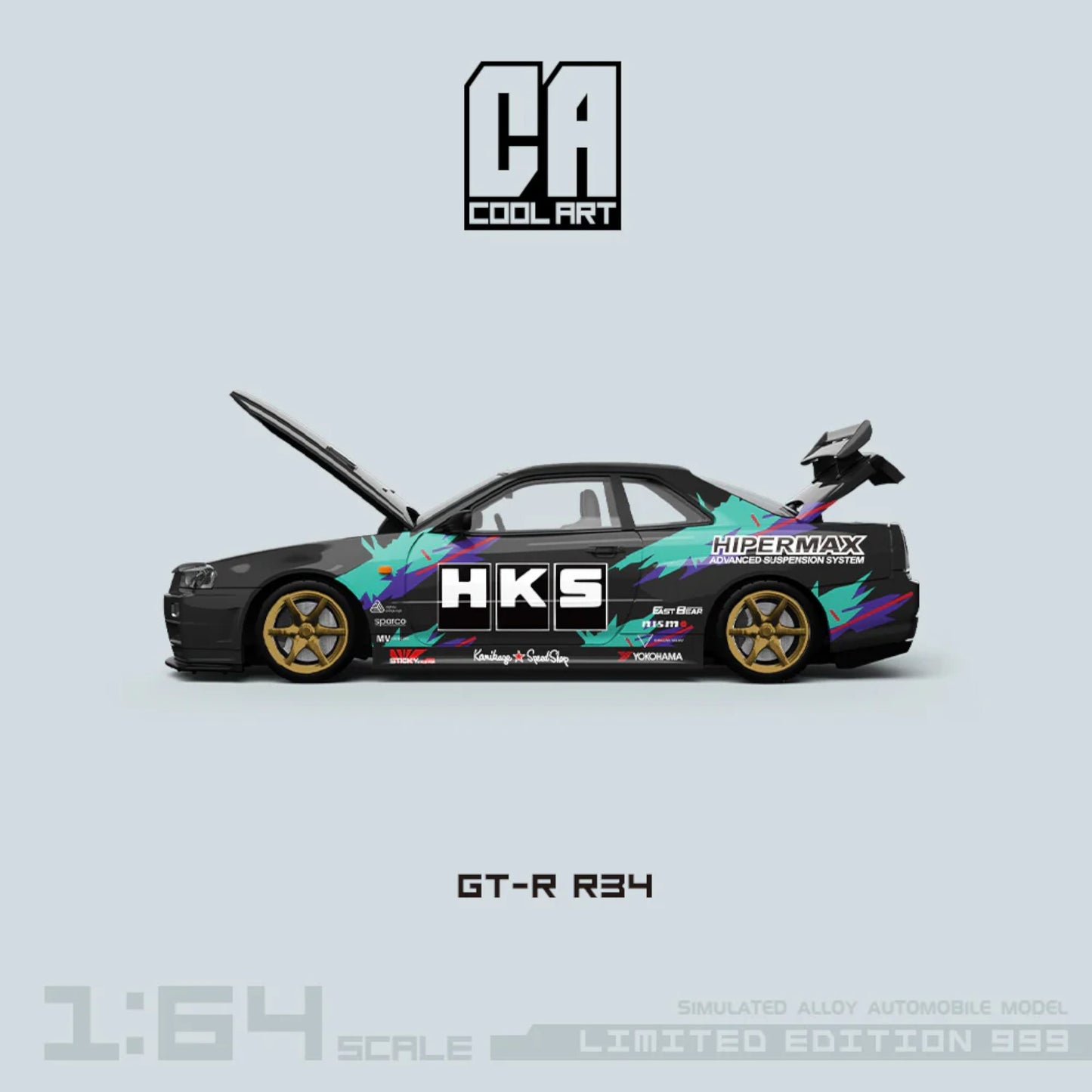 CoolArt Models - Pre-Order - Nissan Skyline GT-R R34 HKS - CA646313