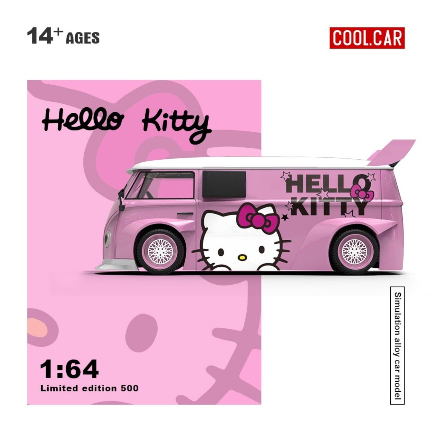 Pre-Order bis 03.12.2025 - CoolCar - Volkswagen T1, Hello Kitty, light pink - CC642948