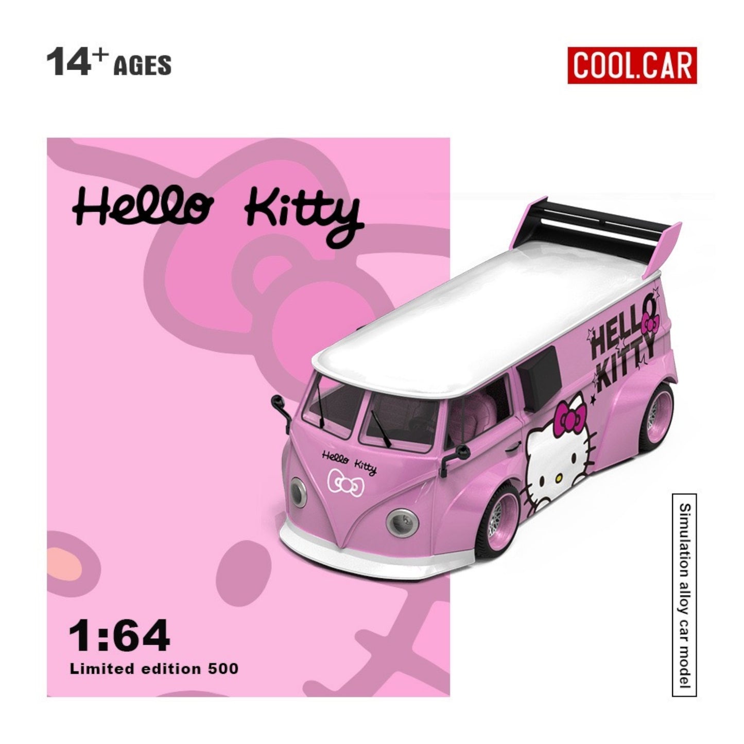 Pre-Order bis 03.12.2025 - CoolCar - Volkswagen T1, Hello Kitty, light pink - CC642948
