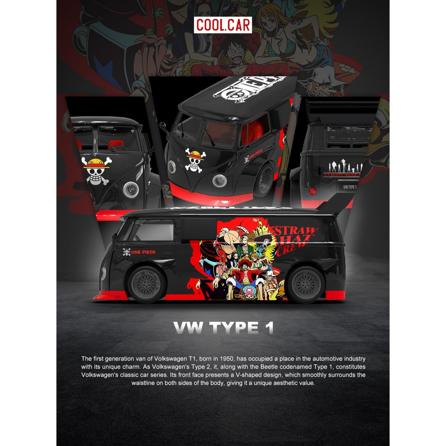 CoolCar - Pre-Order - Volkswagen Type 1 - Straw Hat Crew - CC642955