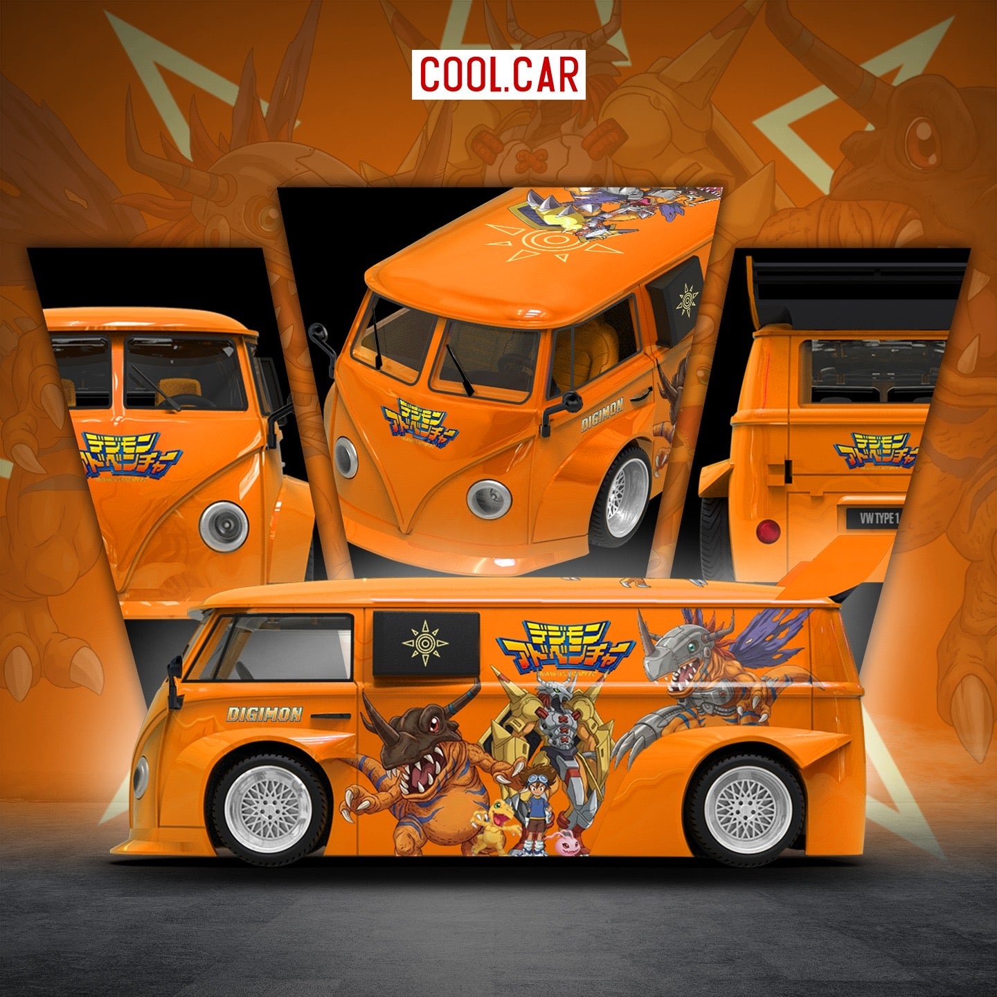 CoolCar - Pre-Order - Volkswagen T1 Digital Tyrant Painting - CC642956