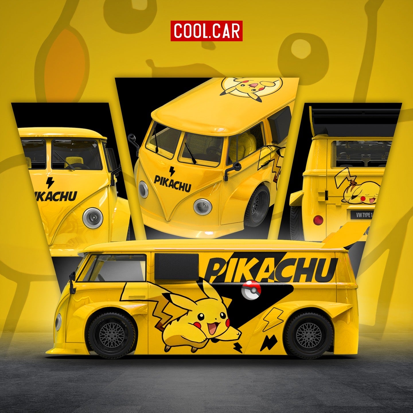 CoolCar - Pre-Order - Volkswagen T1 Pikachu - CC642958