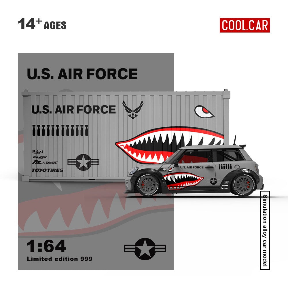 CoolCar - Pre-Order - MINI COOPER Shark Mouth mit Container - CC643647-2