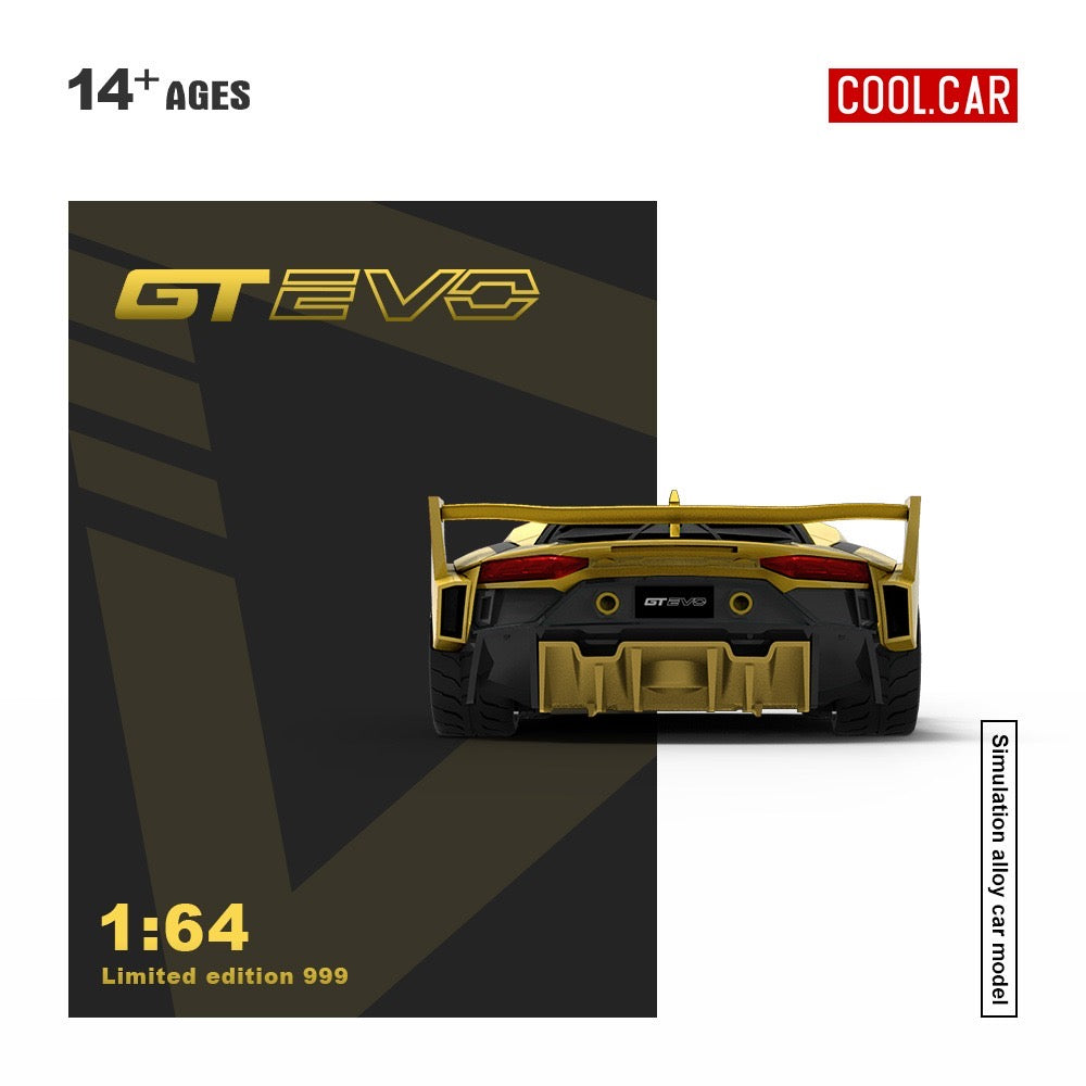 CoolCar - Pre-Order - Lamborghini Aventador GTEVO V5 black and gold - CC643831