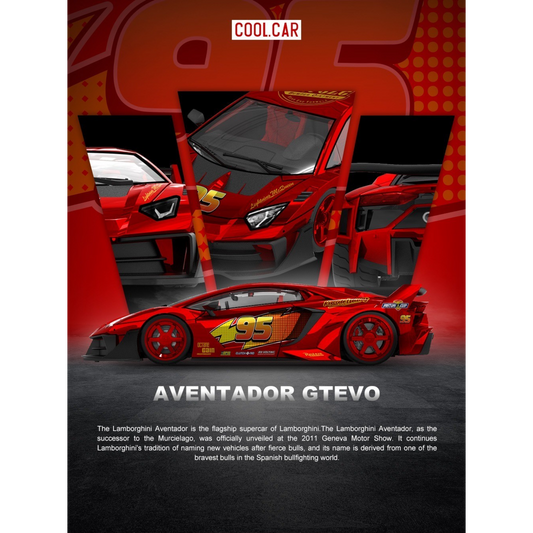 CoolCar - Pre-Order - Lamborghini GTEVO Lightning McQueen - CC643832