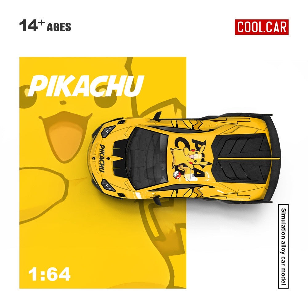 CoolCar - Pre-Order - Lamborghini Aventador GTEVO Pikachu - CC643833
