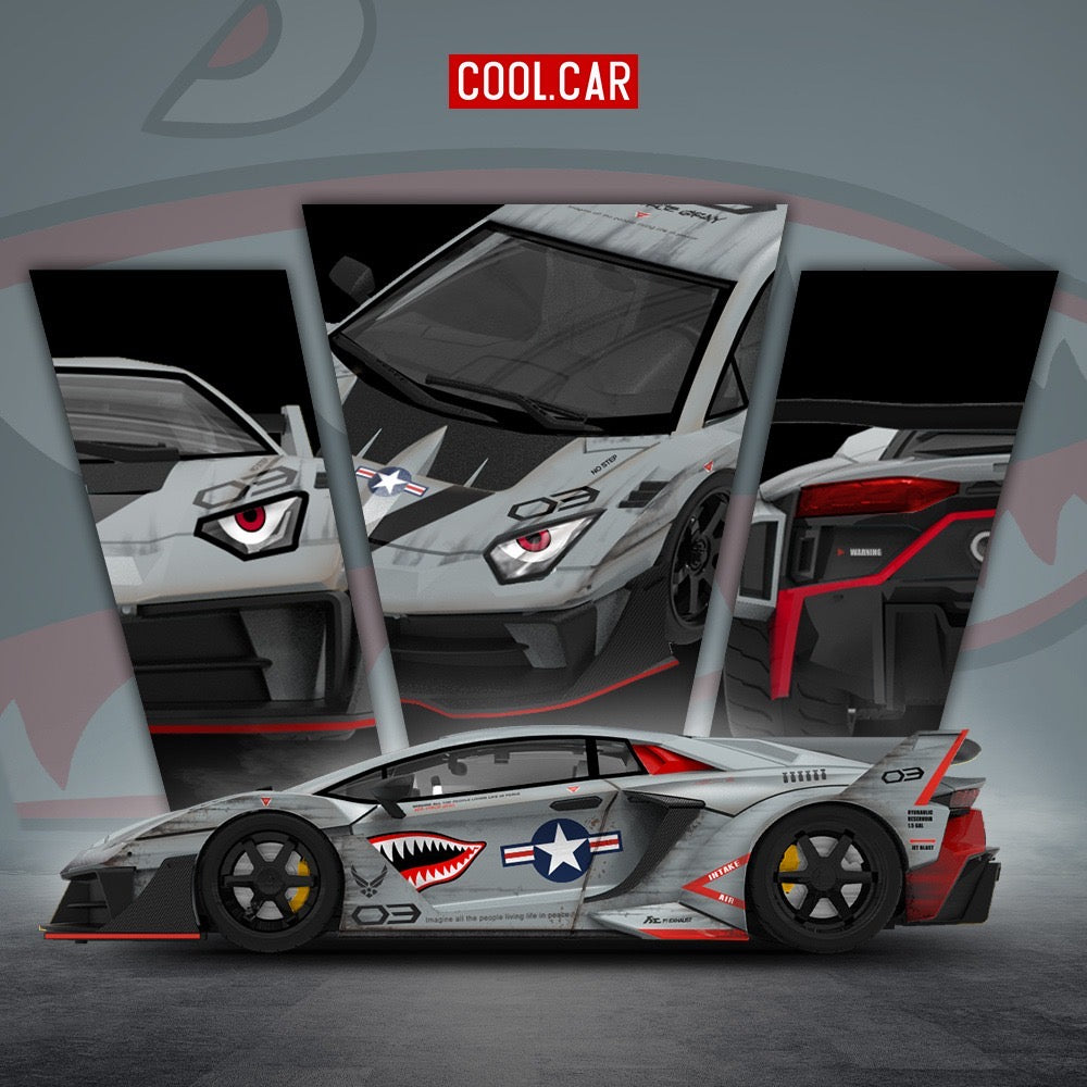 CoolCar - Pre-Order - Lamborghini GT EVO - Navy Gray Shark Painted - CC643835