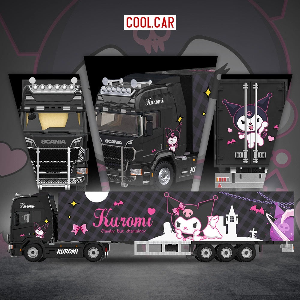 CoolCar - Pre-Order - Scania Container Truck, Kuromi - CC644032