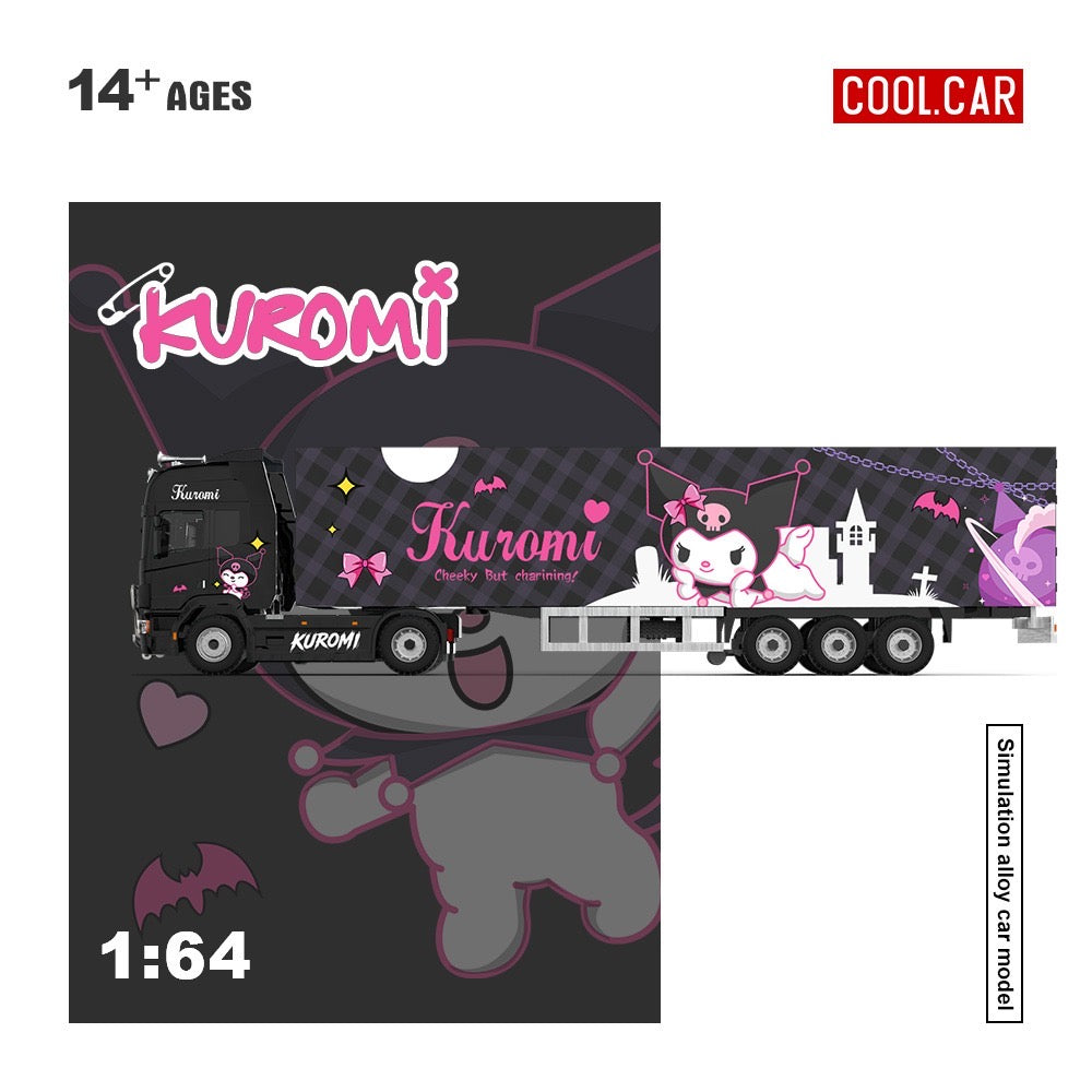 CoolCar - Pre-Order - Scania Container Truck, Kuromi - CC644032