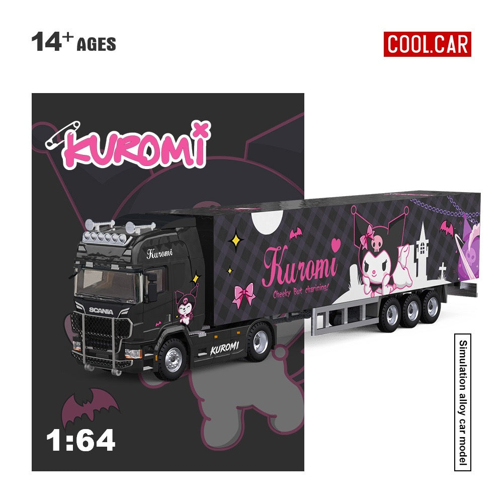 CoolCar - Pre-Order - Scania Container Truck, Kuromi - CC644032