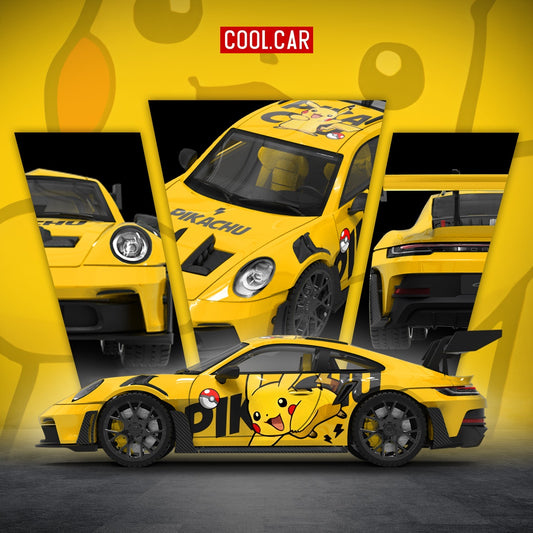 CoolCar - Pre-Order - Porsche 992 GT3 RS - Pikachu - CC644651