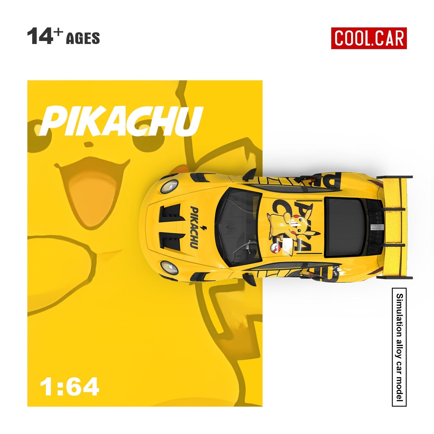 CoolCar - Pre-Order - Porsche 992 GT3 RS - Pikachu - CC644651