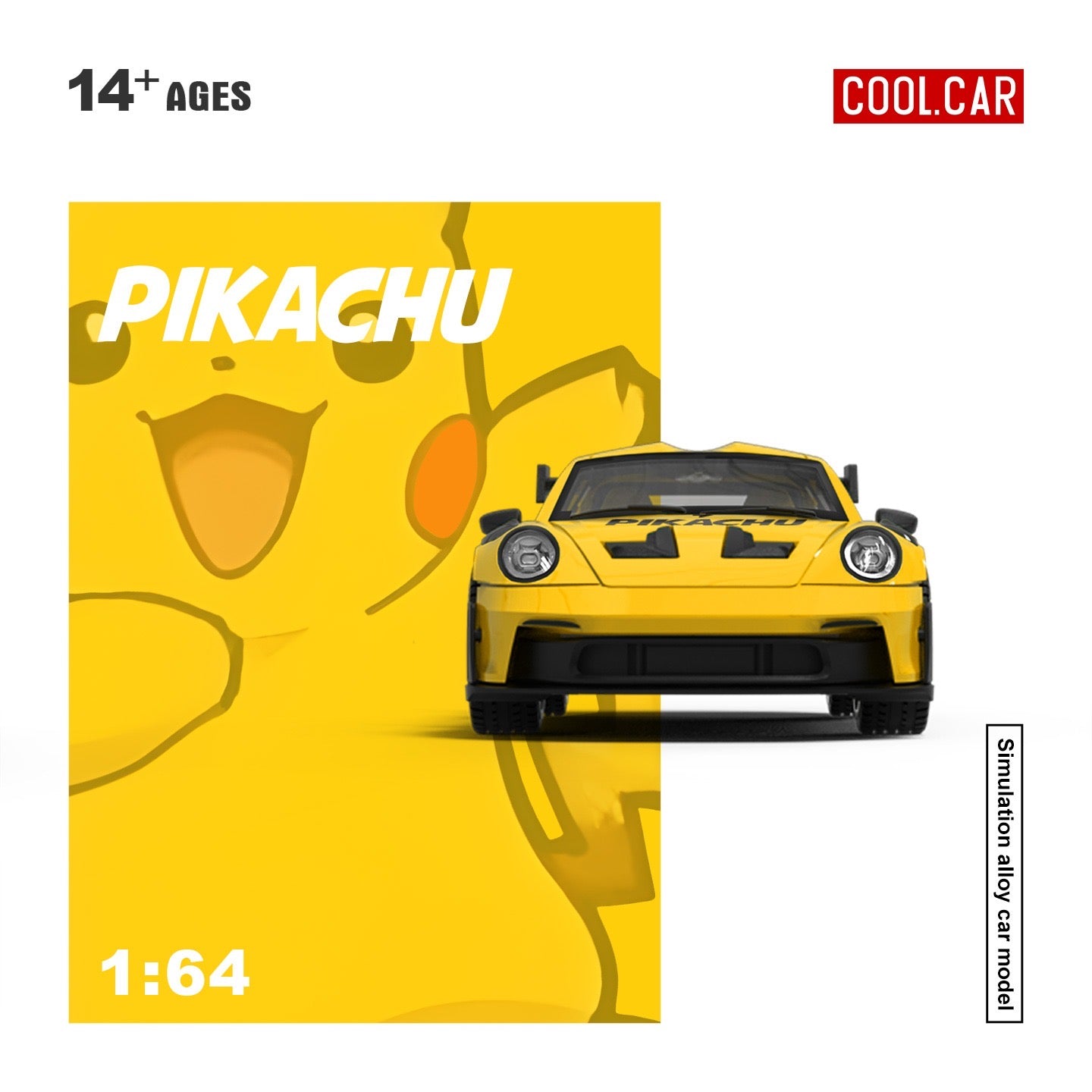 CoolCar - Pre-Order - Porsche 992 GT3 RS - Pikachu - CC644651