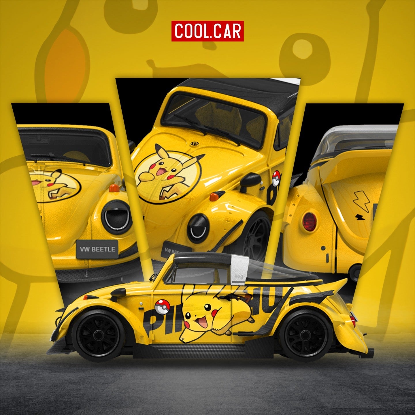 CoolCar - Pre-Order - Volkswagen Beetle Pikachu - CC646234