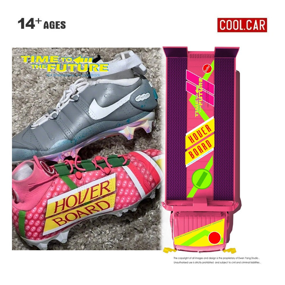 Pre-Order bis 23.01.2026 - CoolCar - H300 flatbed transport trailer - Return to the future painted - CC647227