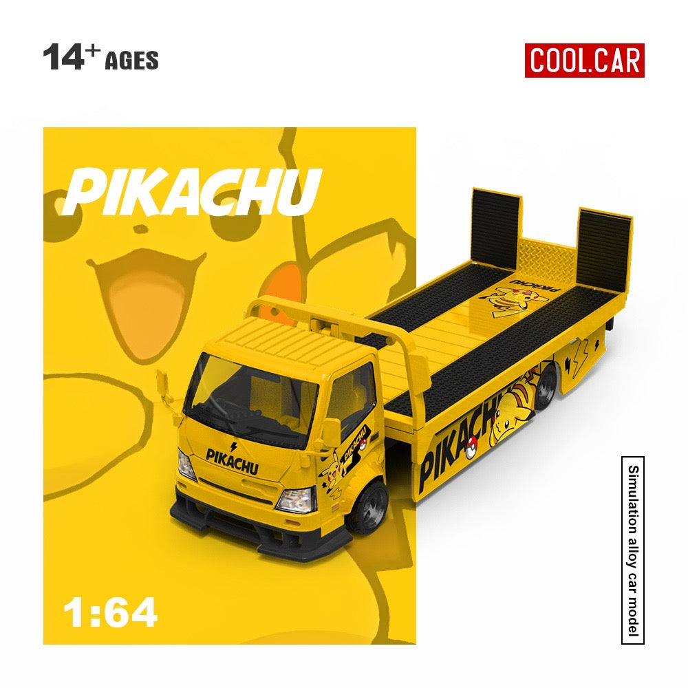 Pre-Order bis 17.06.2026 - CoolCar - H300 Flatbed Transport Trailer - Pikachu - CC647242