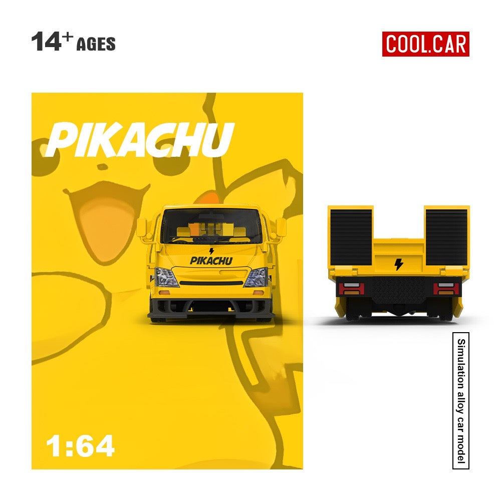Pre-Order bis 17.06.2026 - CoolCar - H300 Flatbed Transport Trailer - Pikachu - CC647242