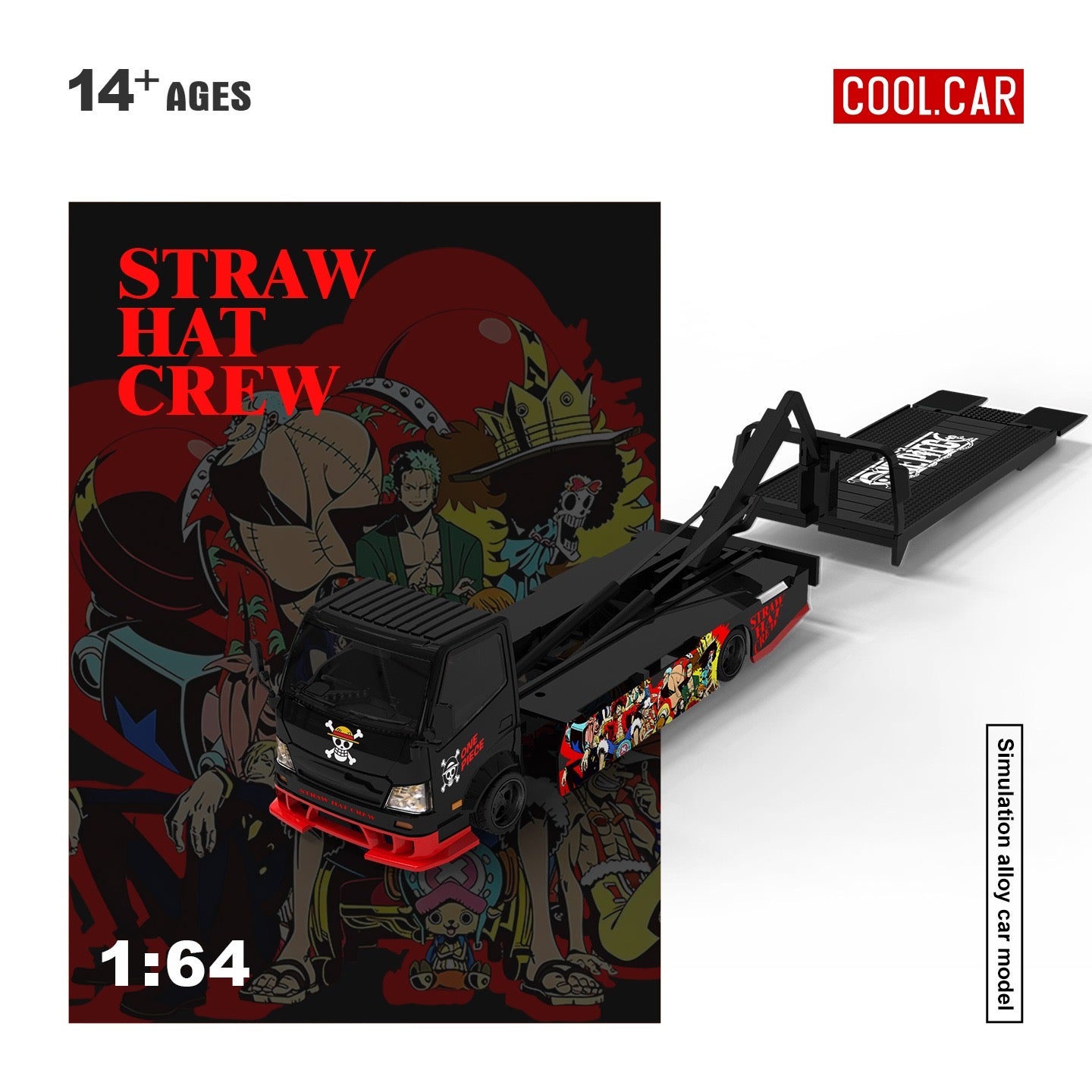 CoolCar - Pre-Order - H300 Flatbed Transport Trailer Straw Hat Crew - CC647258