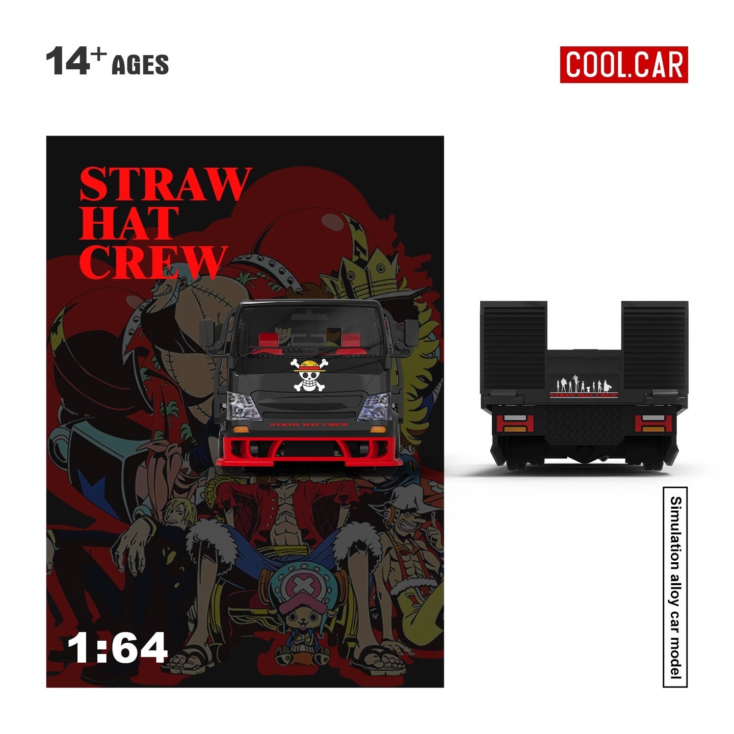 CoolCar - Pre-Order - H300 Flatbed Transport Trailer Straw Hat Crew - CC647258