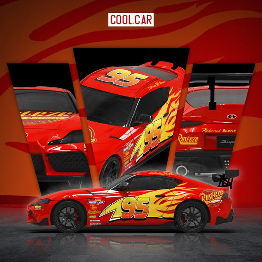 Pre-Order bis 19.09.2025 - CoolCar - Supa A90 Lightning McQueen Paint - CC647416